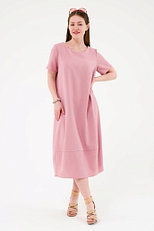 Женское платье баллон П438Р / Розовый